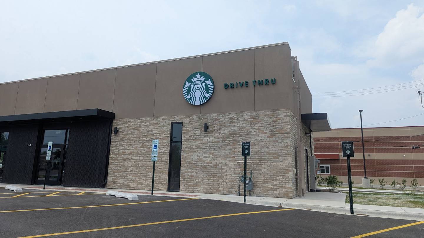 Starbucks recently opened at 2211 W. Jefferson St. in Joliet, the site of the former Baker’s Square restaurant. The drive-thru is seen on Saturday, June 7, 2025.