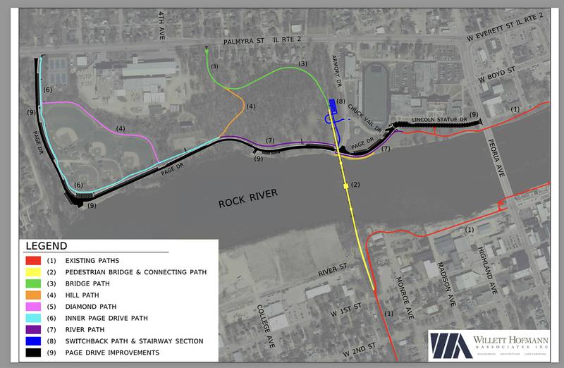 Key plan map submitted by Willett Hofmann