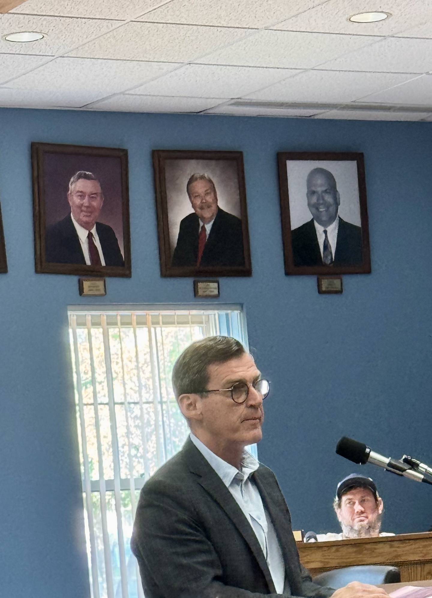 President of Glenstone Development Nathan Watson, the former president of CL Real Estate Development, presents his plan to redevelop the former La Salle Public Works Building.