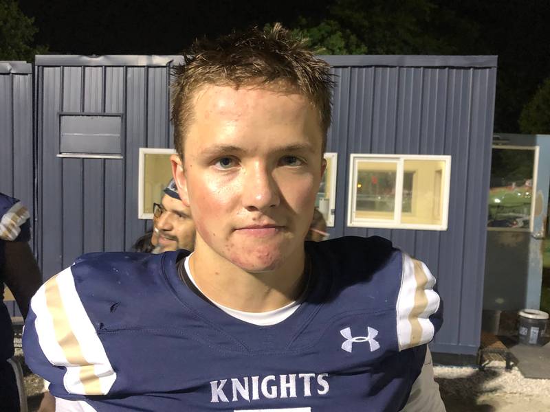 IC Catholic Prep quarterback Will Bryk