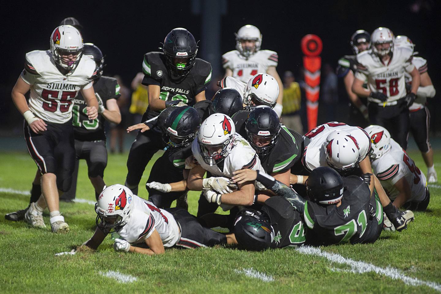 A host of Rockets take down Stillman Valley’s Tyler Denton Friday, Sept. 2, 2022.