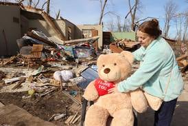 Pritzker tours Aroma Park destruction, pledges help