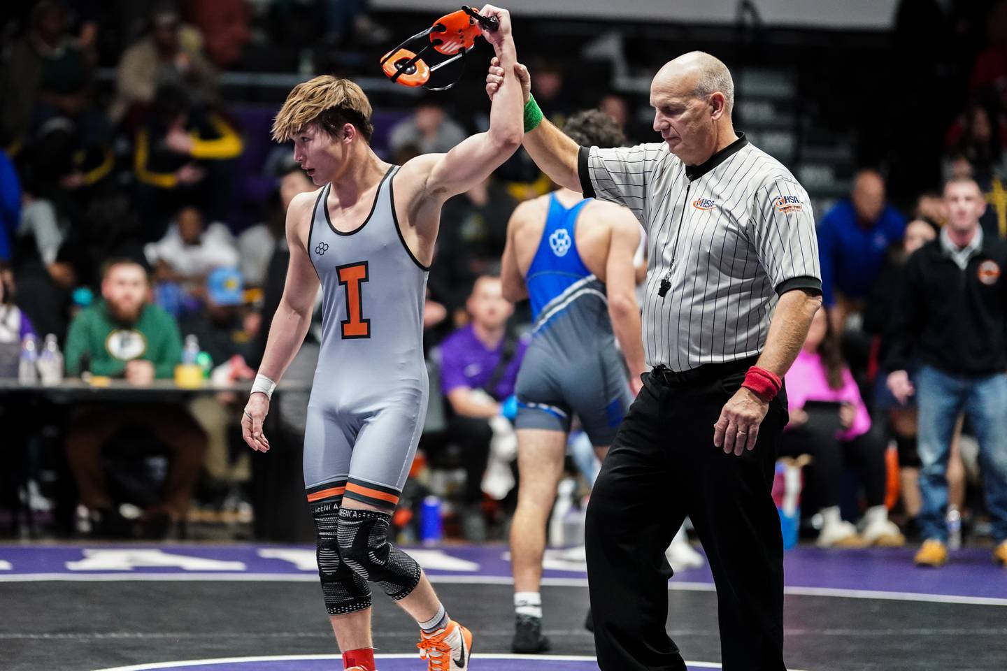 Sandwich’s Cooper Corder won the 144-pound championship bout in the Plano Reaper Classic Wrestling meet at Plano High School earlier this season.
