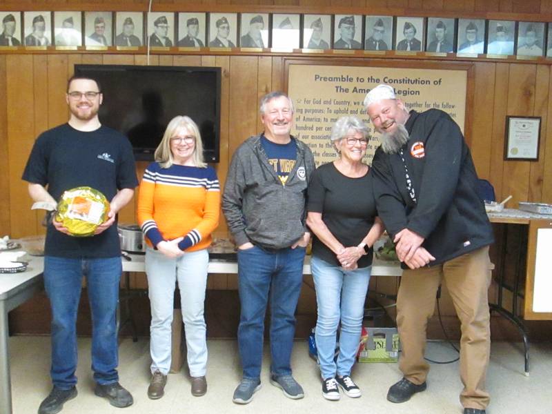 Winners of the second annual Ham Bowl at the Plano American Legion included, from left,  Dylan Holland, Wendy Bedal, Cliff Curl, Karol Poat and Brian Stephens.