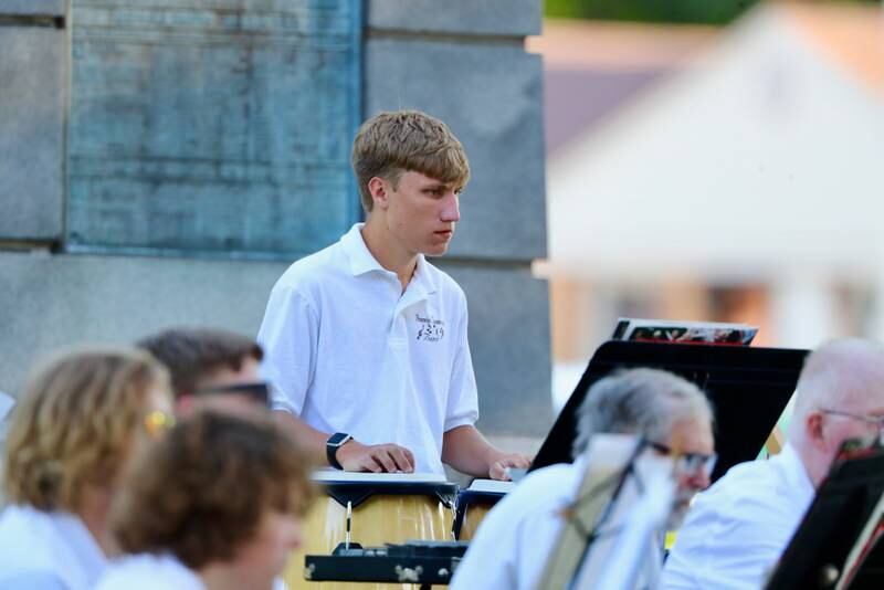 Princeton's Community Band performed Sunday at Soldiers and Sailors Park in Princeton.