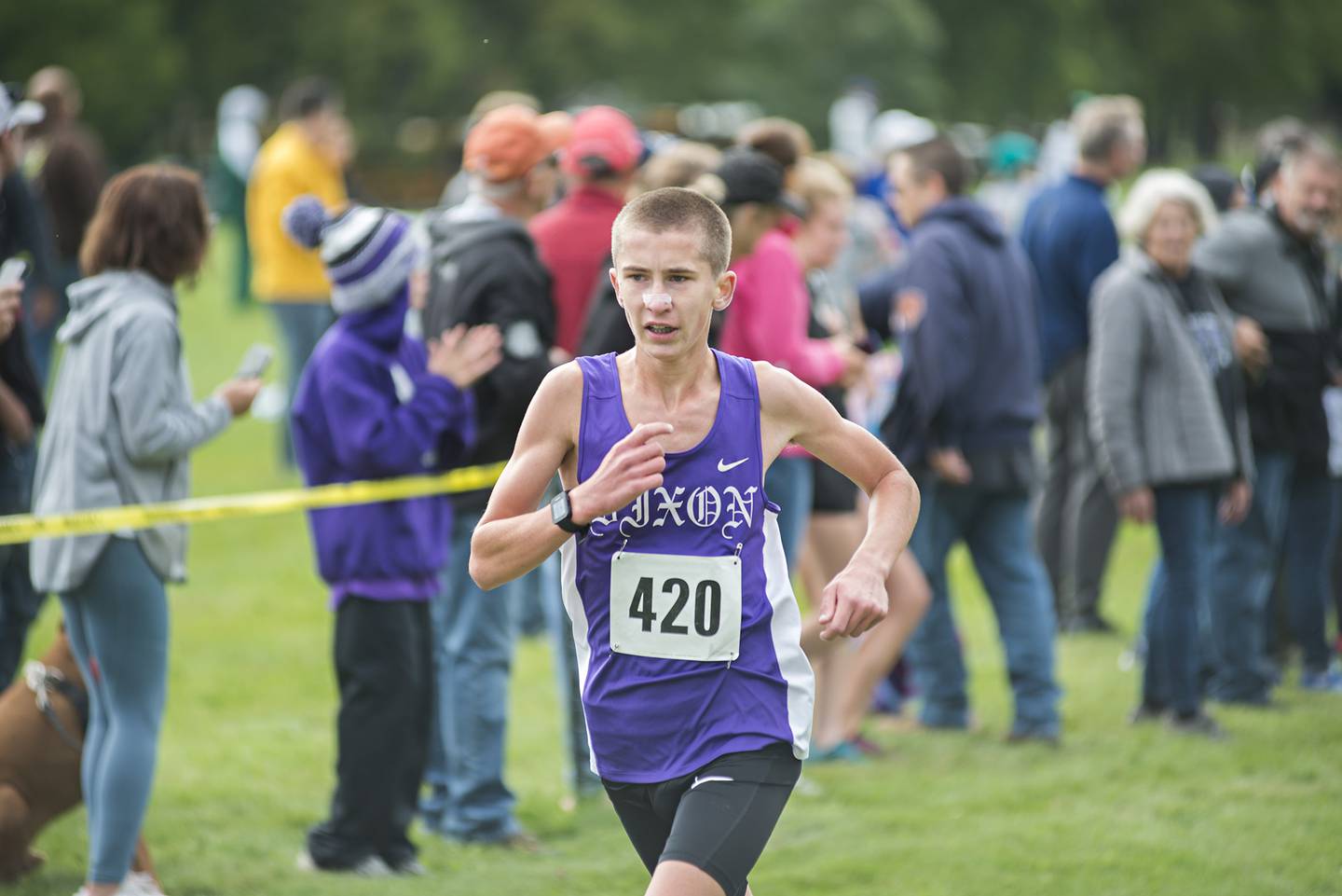 Dixon's Aaron Conderman takes eighth during the Rock River Run at Woodlawn School in Sterling, Saturday, Sept. 24, 2022.