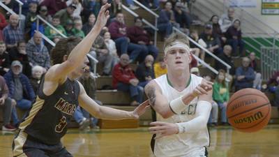 Boys basketball: Big quarters from Seneca’s Giertz, Morris’ Wheeler in 63-54 Irish win