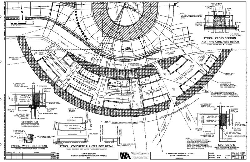 Work on the Wallace Street realignment, a major component of Sterling's riverfront redevelopment plan, begins Monday.