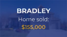 Single-family home sells for $155,000 in Bradley