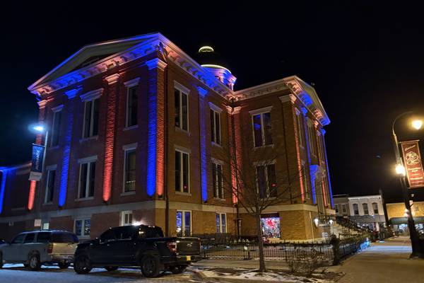 Woodstock Square is game-ready in Bears’ orange and blue