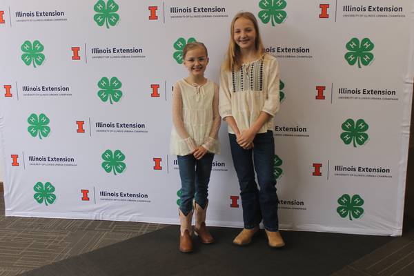 Margaret Feldman and Hannah Rasmusson win awards at state 4-H speaking contest