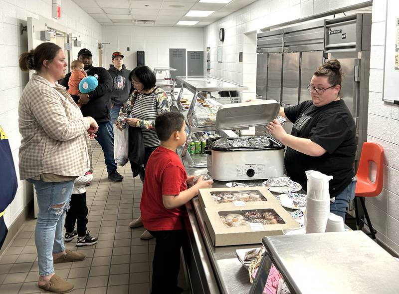 The lunch stand was a popular stop at the Forreston FFA Alumni's Farm Toy and Craft Show on Saturday, March 8, 2025 at the Forreston High School.