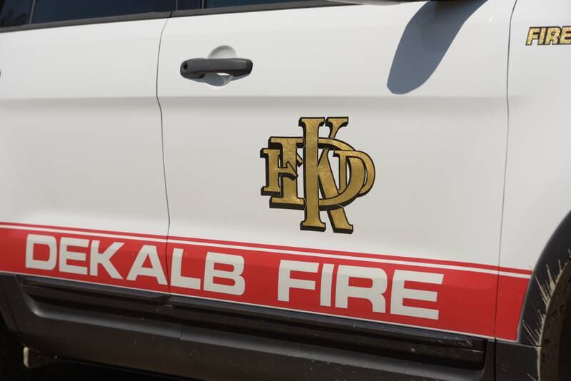 DeKalb Fire Department vehicle in DeKalb, IL on Thursday, May 13, 2021.