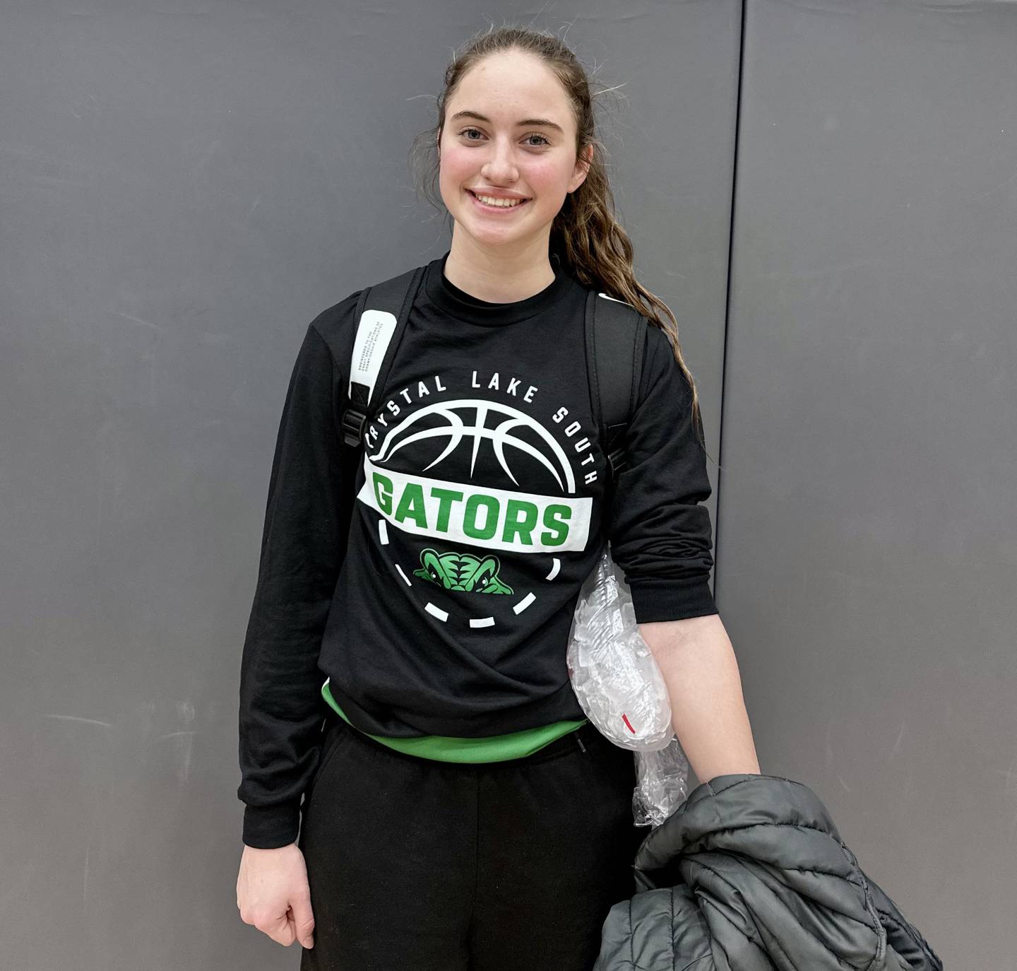 Crystal Lake South's Tessa Melhuish had a game-high 18 rebounds, as well as 6 points, to lead the Gators against Burlington Central on Monday.