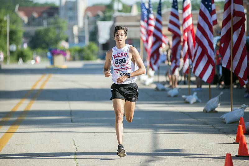 Jacob Gebhardt of Sterling wins the Reagan Run with time of 15:24:25 Saturday, July 2, 2022 in Dixon.