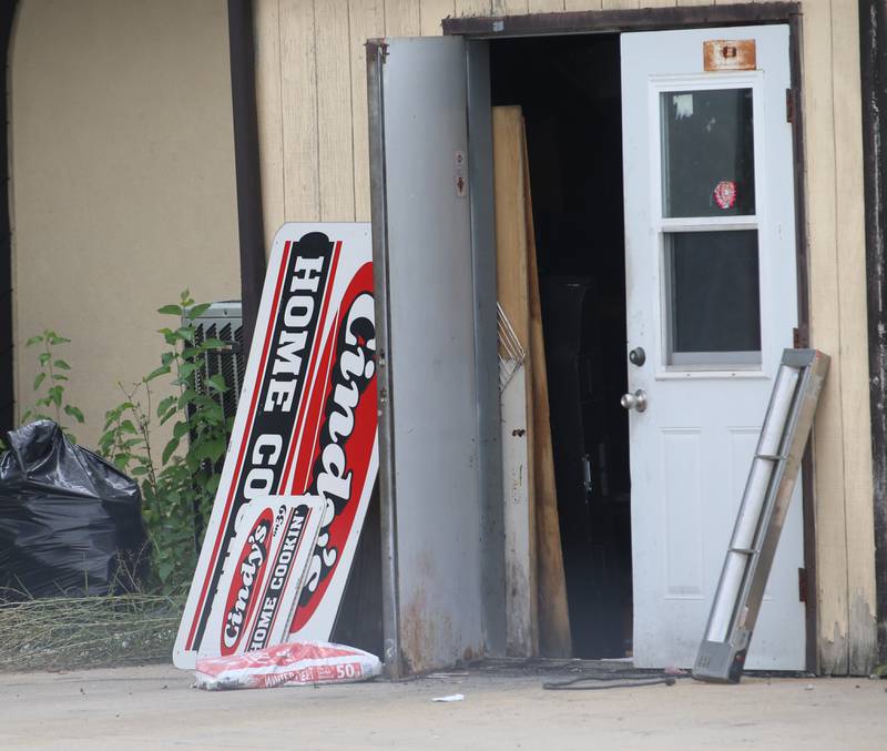Signs read Cindy's Home Cookin' that lean against the back of the restaurant at Cindy's on 39 (formally Delaney's) on Tuesday, Aug. 29, 2023 in Oglesby.