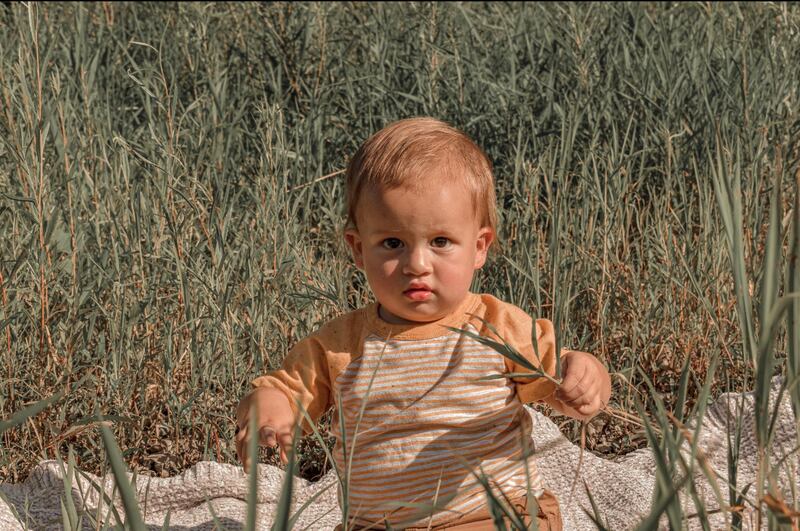 Emmett McCauley - 17 month old son of Elaine McCauley and Tim Hollars of Princeton.