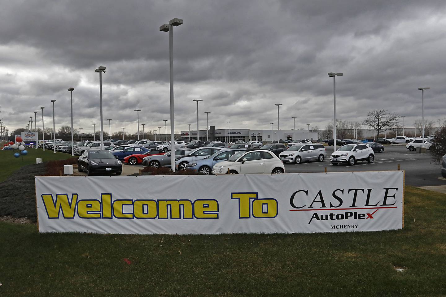 Vehicles for sale on Thursday, Dec. 8, 2022, at Castle AutoPlex, 1107 Route 31 in McHenry. Castle, which purchased the former Gary Lang dealership earlier this year, is looking to add two more buildings to the campus in the next couple of years for import brands.