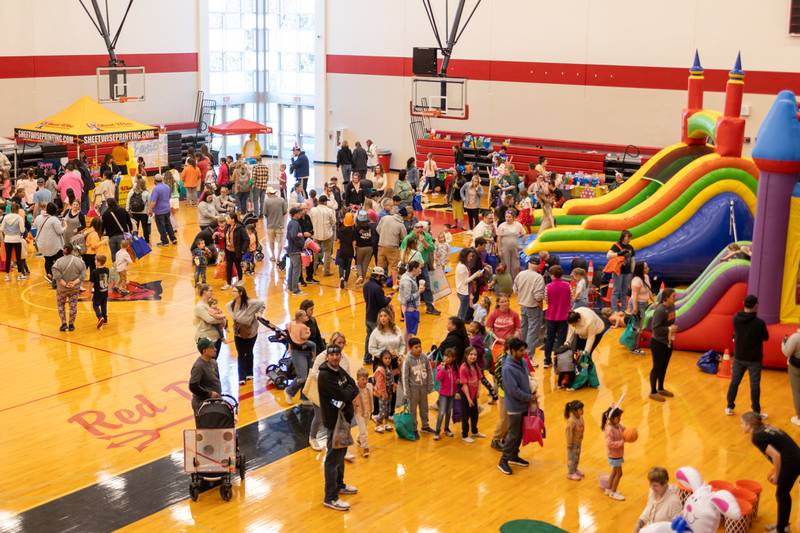 The annual Spring Valley Easter Egg hunt takes place in the Hall High School Gymnasium on Saturday, April 12, 2025.