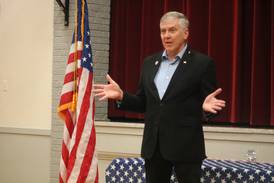 GOP District 14 candidate Jim Marter talks healthcare, federal spending at Hinckley town hall