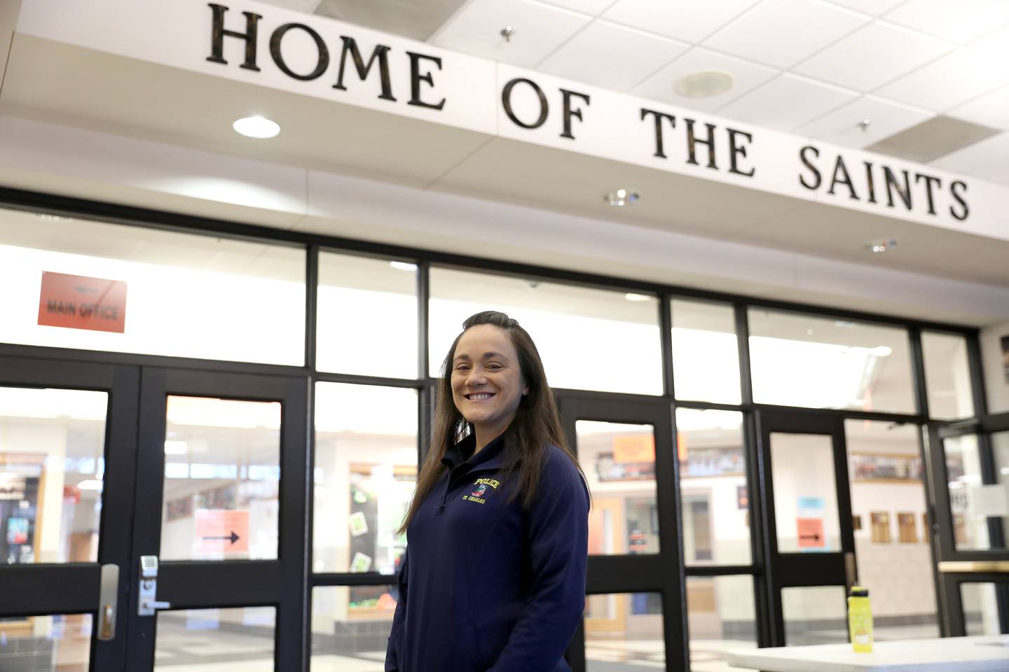 St. Charles Police Officer Jennifer Larsen is the school resource officer at St. Charles East High School.