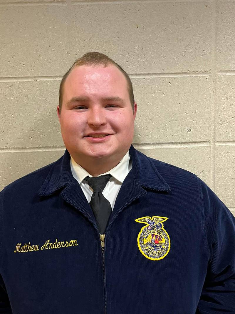 Gabe Hicks was selected as the State FFA Proficiency Winner in Turfgrass Management.