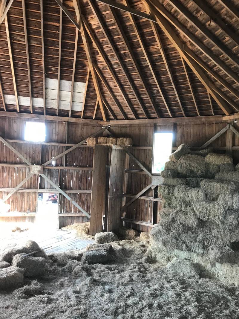 Brothers George and Robert Richardson, together with their wives and children, want to disassemble and relocate the former Hatch barn to their Richardson Adventure Farm, at 909 English Prairie Road in Spring Grove.