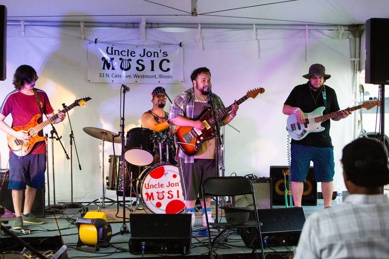 Clark Carlos and Friends perform at The Taste of Westmont on Saturday, July 13.

Suzanne Tennant/For Shaw Local News Media