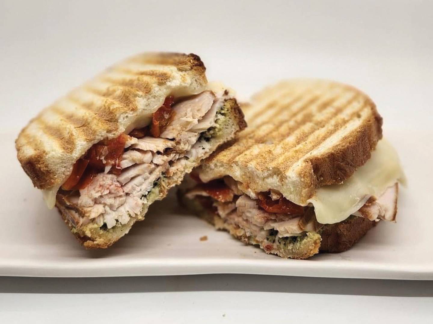 The garlic Caesar panini is one of the lunch sandwiches served at More on Main in Streator and More in Ottawa.