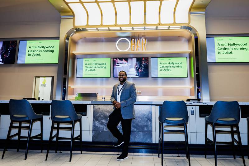 Ruben Warren, Vice President and General Manager of Hollywood Casino Joliet poses for a photo at O Bar on July 11, 2025.