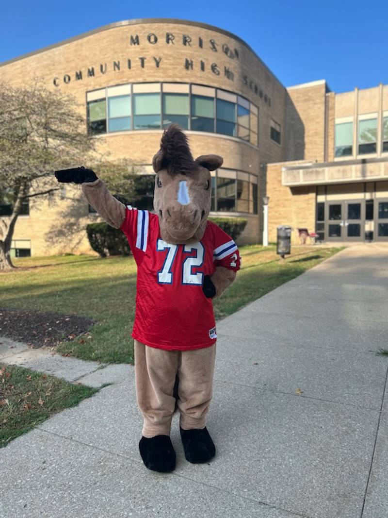 Big Red is Morrison High School's new mascot.
