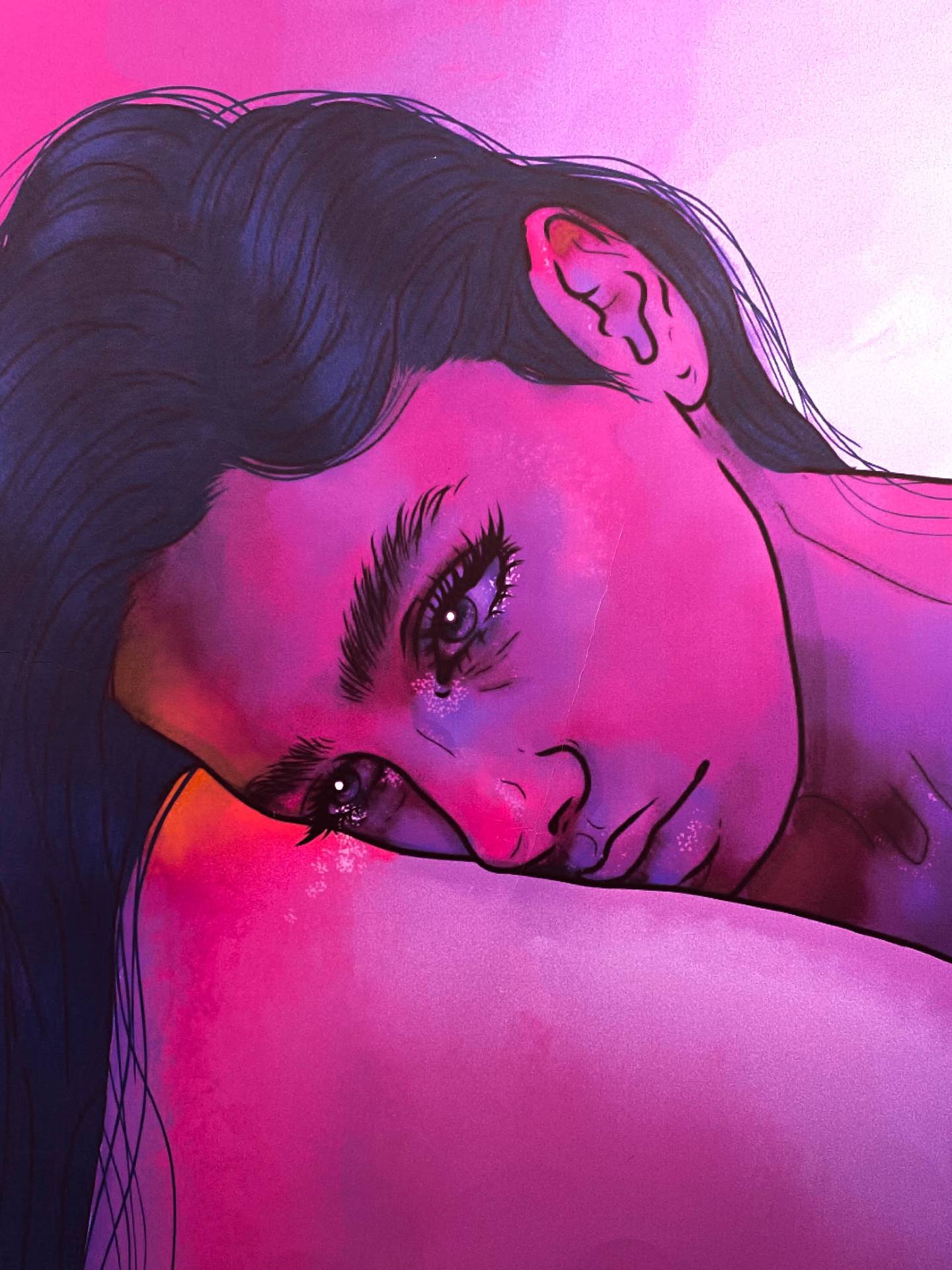 Joliet Central High School student Cassandra Pina earned an honorable mention for her artwork at the University of St. Francis Art Exhibition & Competition in January 2022.