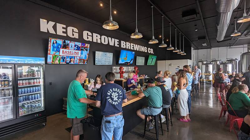 Keg Grove Brewing Company opened inside the former Morris Fire Station in Downtown Morris.