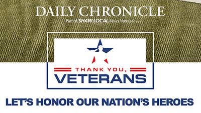 Daily Chronicle Thank You, Veterans Contest