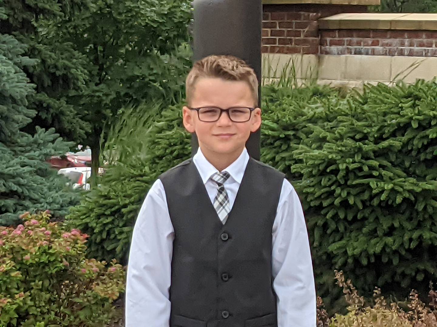 For the rest of August, Caden Stagl's flag will fly alongside the village’s current flag at the Oswego Village Hall. During the Aug. 8 Oswego Village Board meeting, Oswego Village President Ryan Kauffman proclaimed Caden’s flag as the honorary flag for the month.
