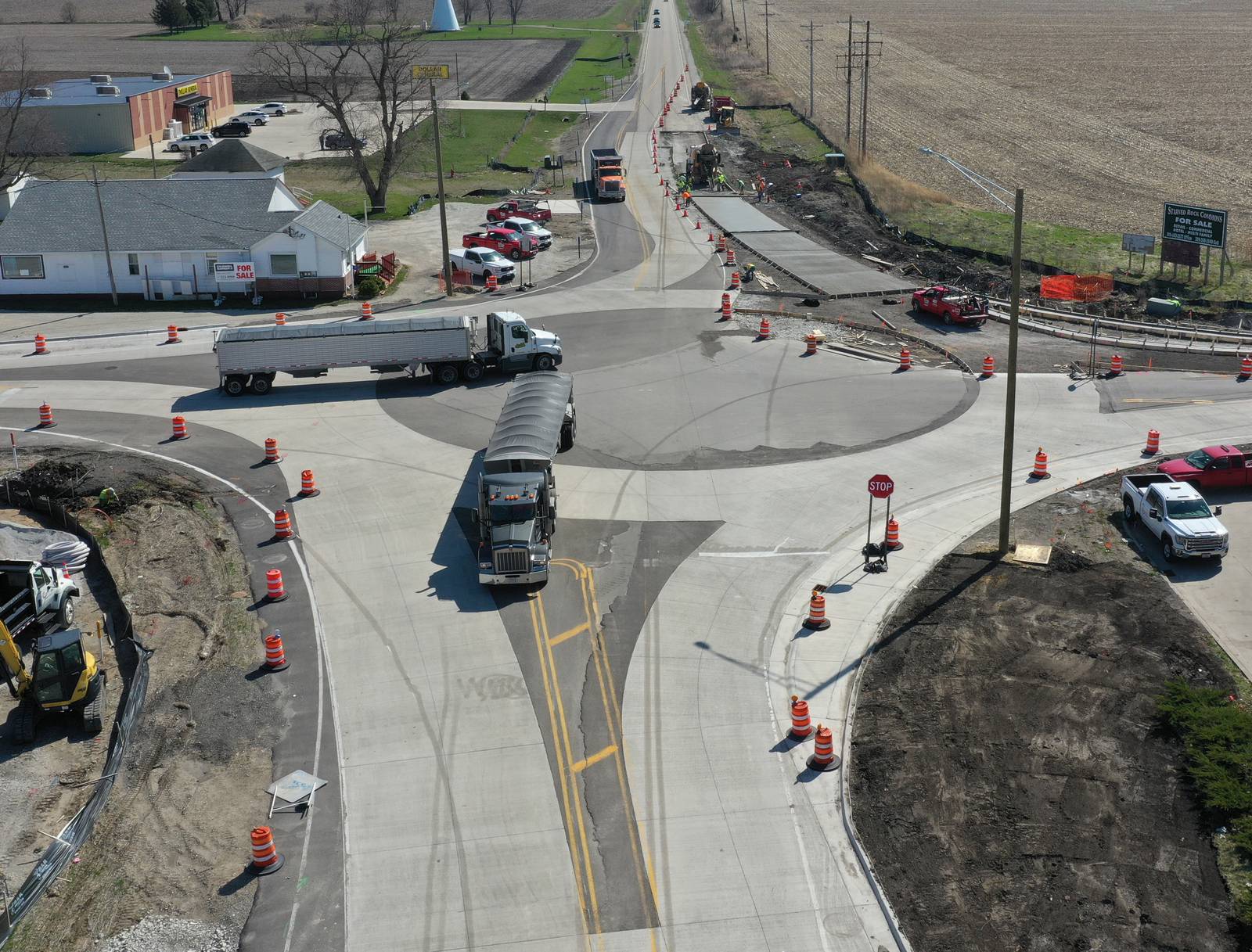 Utica four corners moves from 4way stop to roundabout April 19 Shaw
