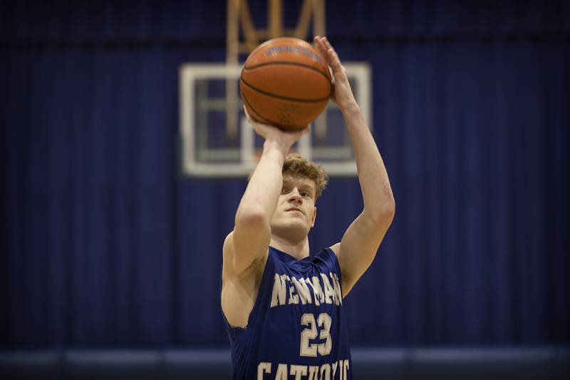 Newman’s Lucas Simpson, Sauk Valley Media boys basketball player of the year.