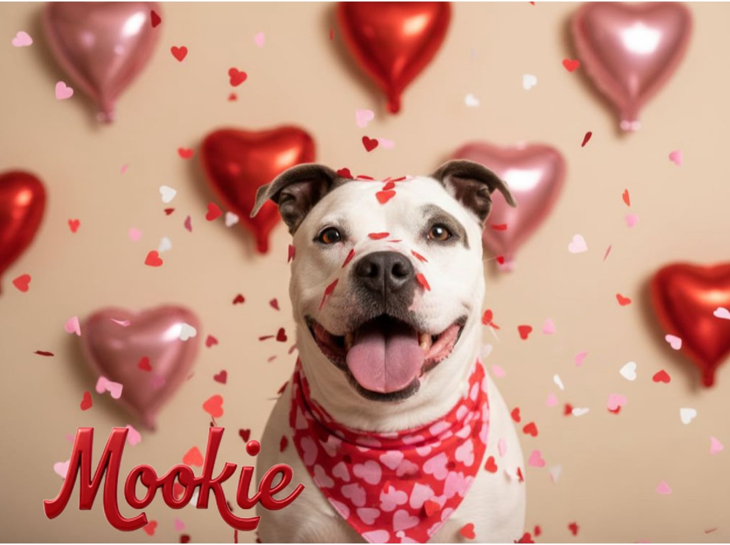 Mookie is a sweet 65-pound, 10-year-old female pittie, who warms up to people with slow introductions. She has some arthritis and is losing her hearing. Mookie must be the only pet in the home, and she needs a home a with a nice comfy bed and someone to spoil her the way she deserves. To meet Mookie, visit Will County Humane Society at willcountyhumane.com and follow the instructions for the adoption process.