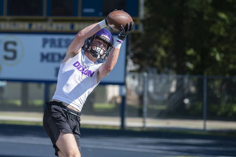 Dixon and Lasalle-Peru go head to head Thursday, July 21, 2022 in 7 on 7 football drills at Sterling High School.