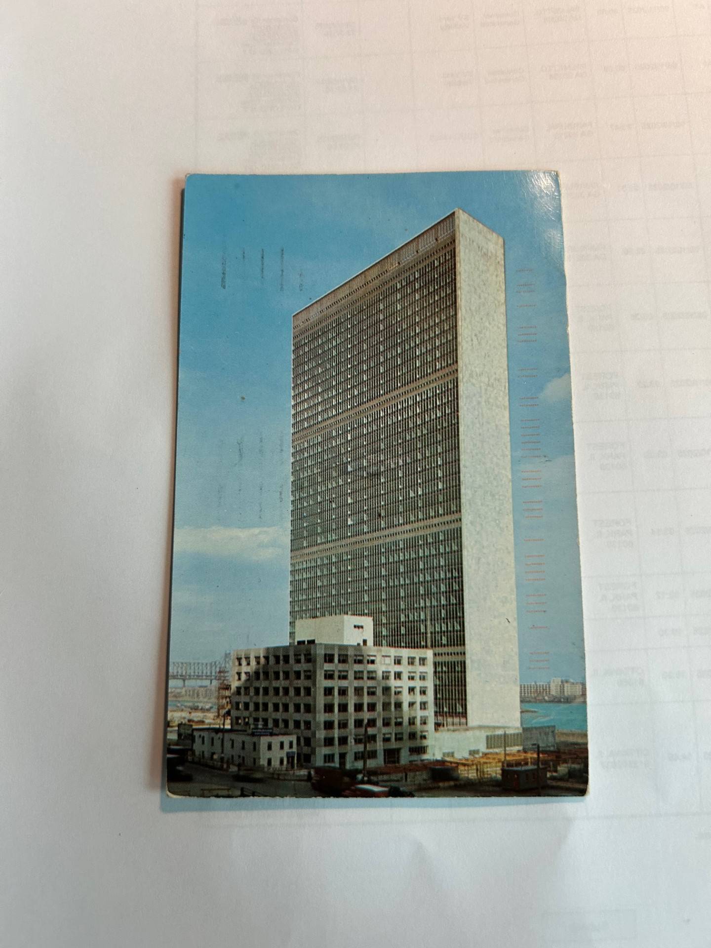 A postcard that arrived Friday, Aug. 8, 2025, at the Ottawa Post Office was postmarked in 1953. Why did it take 72 years to get here? Ottawa's postmaster thinks it got lost within the United Nations in New York, where the card originated.