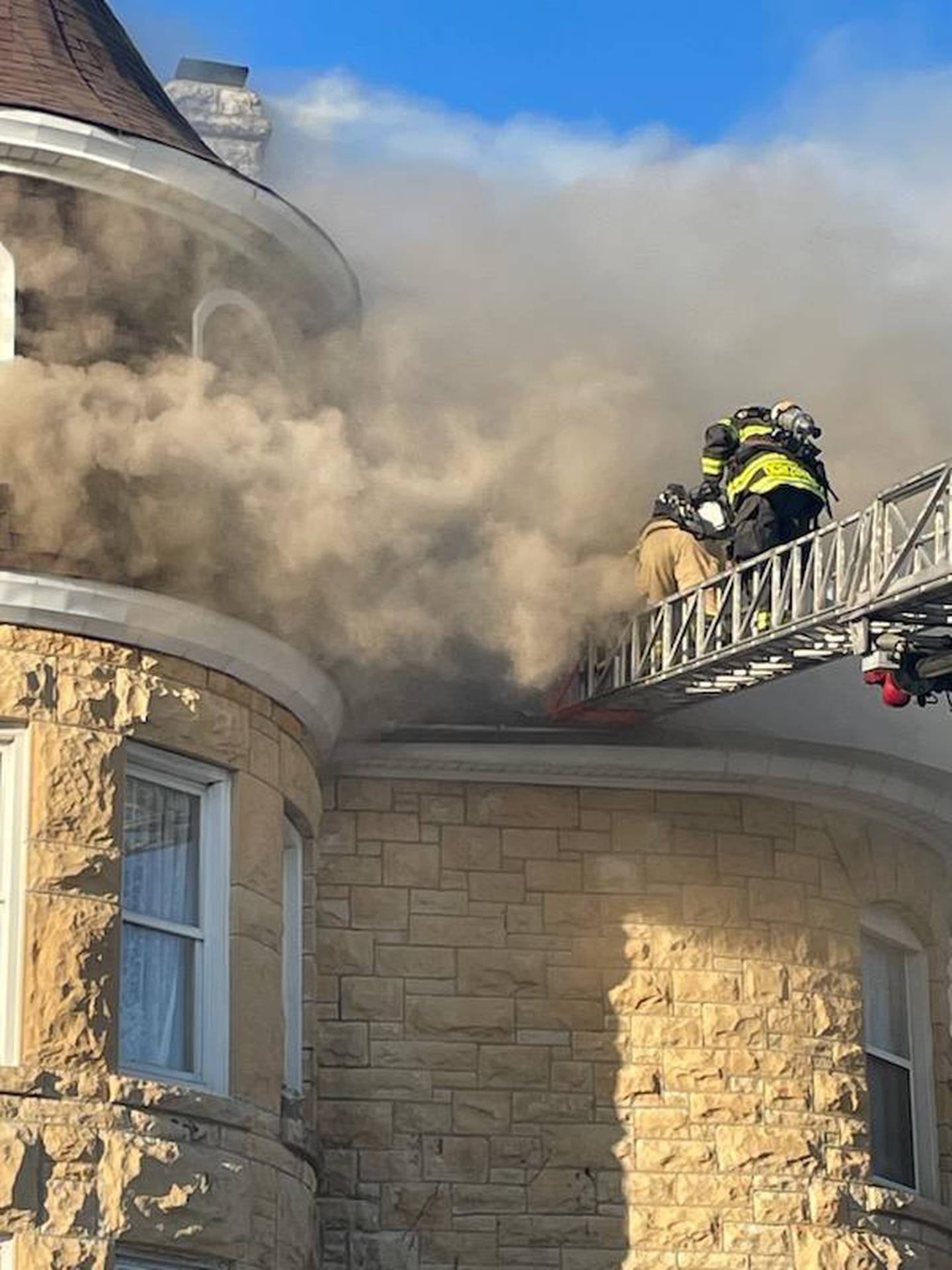A fire broke out Wednesday afternoon at the Patrick Haley Mansion, located at 17 S. Center St.  in Joliet. Joliet firefighters brought the fire under control in 40 minutes. No inured were reported. The fire is under investigation.