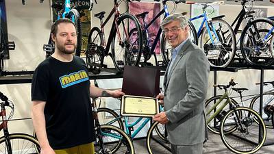 Rep. Ugaste recognizes Everything Pedal for Small Business Spotlight