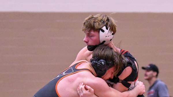 Yorkville’s Caleb Viscogliosi has future in football, but his wrestling coaches are glad he’s back on the mat