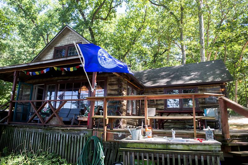 There is plenty of space for food prep and entertainment on the property.