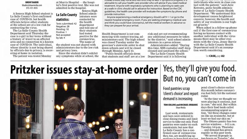 Historical covers for March 21: Pritzker issues stay-at-home order for COVID-19