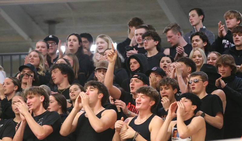 Ottawa High School fans cheer on the Pirates as they play the Cavaliers on Friday, Jan. 5, 2024 at Sellett Gymnasium.