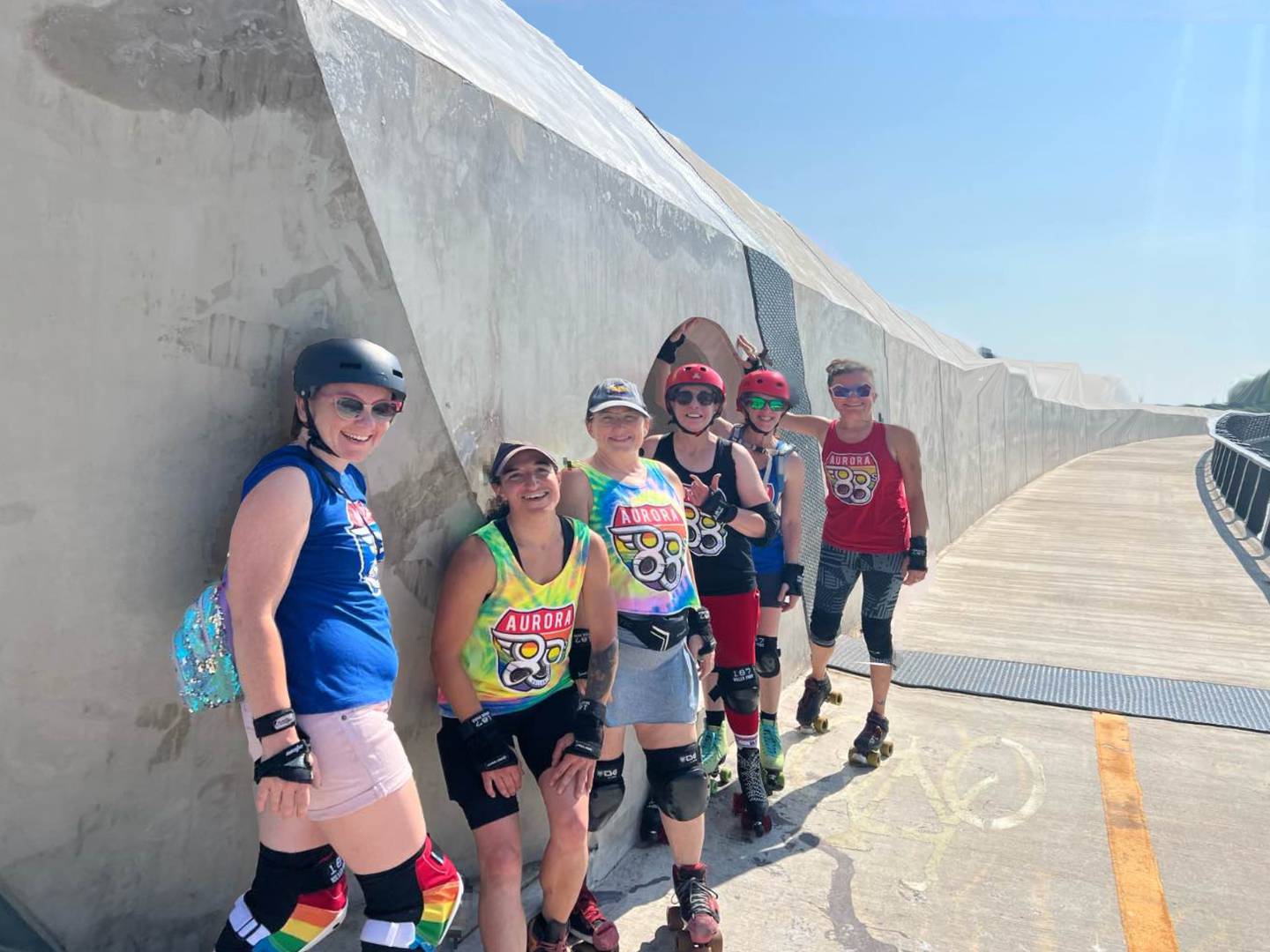 Cheryl Cryer stresses the importance of remembering skaters are in the minority on the trail.