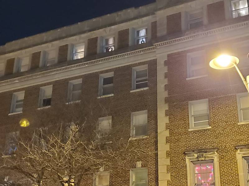 Downtown Joliet at night before the holidays is filled with a quiet, peaceful holiday spirit, if you know where to look.