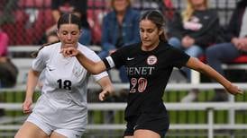 Benet busy in first half, holds on for key 3-2 victory over St. Viator