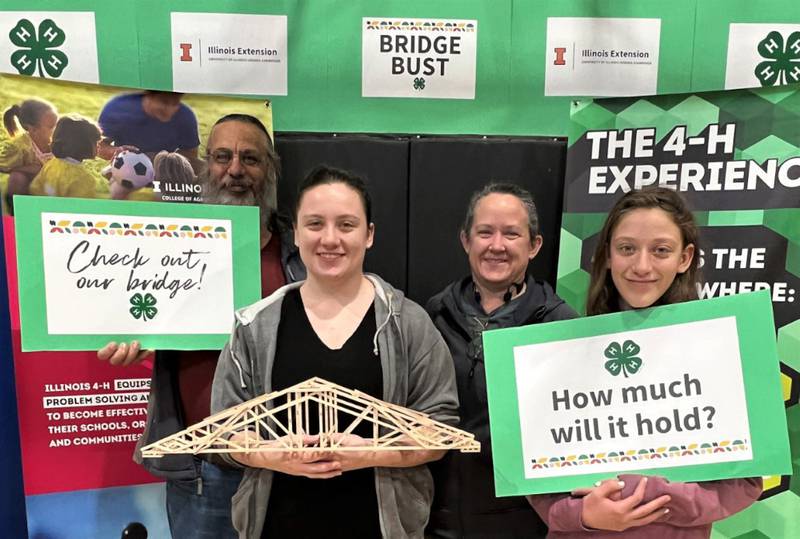 The 2023 Overall Structural Efficiency Award went to Skräckinjagande (or Team Awesome) of Plano, made up of Michael, Charlotte, Angeleah and Serafina Wyncoop, and the family’s Swedish exchange student.